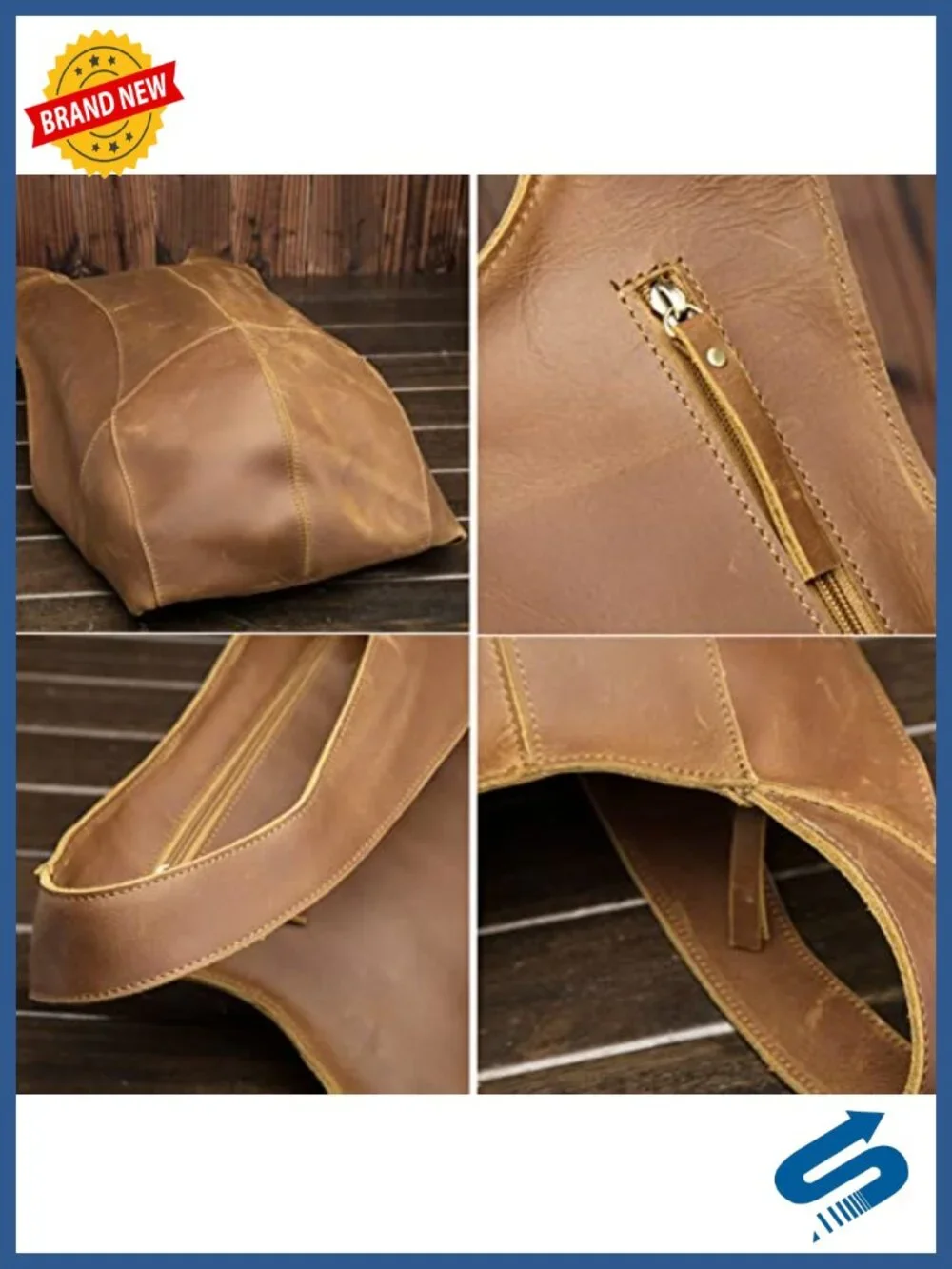 Large Leather Backpack for Women PU Vegan Leather Handbag with Adjustable